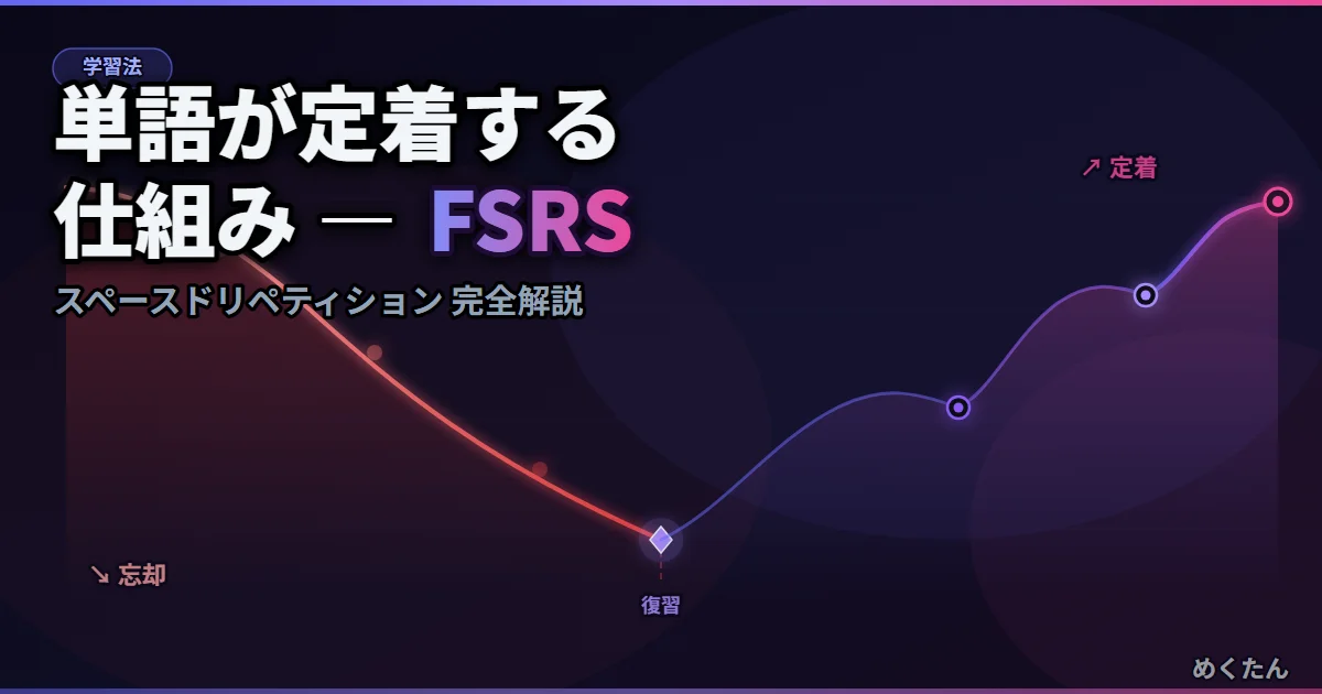 ドイツ語単語が定着する仕組み｜FSRSスペースドリペティション完全解説